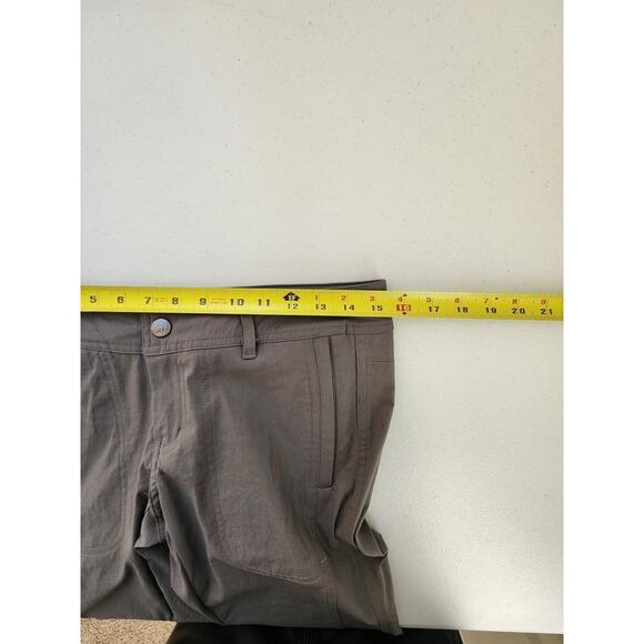 REI Pants Womens 4 Gray Hiking Nylon Convertable Zip Pockets Drawstring Outdoor - Picture 9 of 16